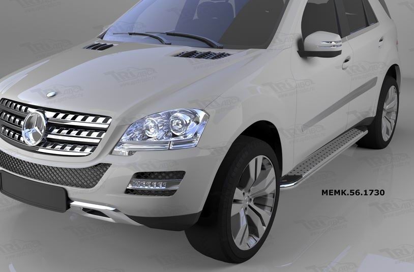 Can Otomotiv MEMK.56.1730 пороги алюминиевые (Opal) Mercedes ML W164 (2006-2011)