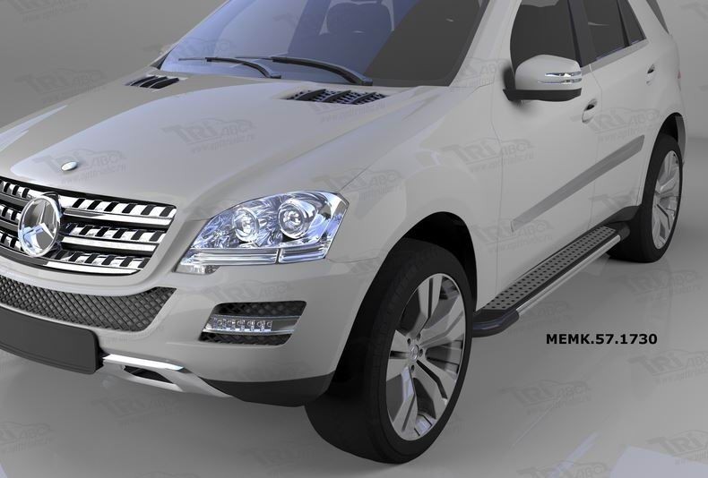 Can Otomotiv MEMK.57.1730 пороги алюминиевые (Topaz) Mercedes ML W164 (2006-2011)