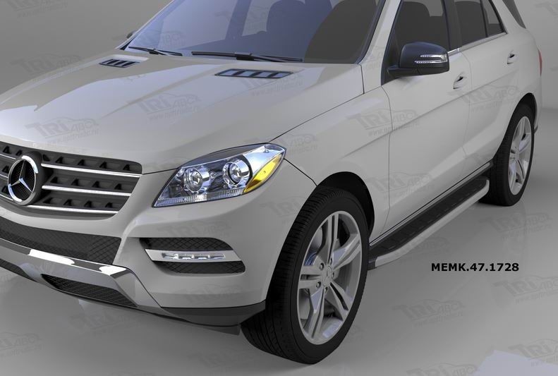 Can Otomotiv MEML.47.1729 пороги алюминиевые (Alyans) Mercedes ML W166 (2011-)