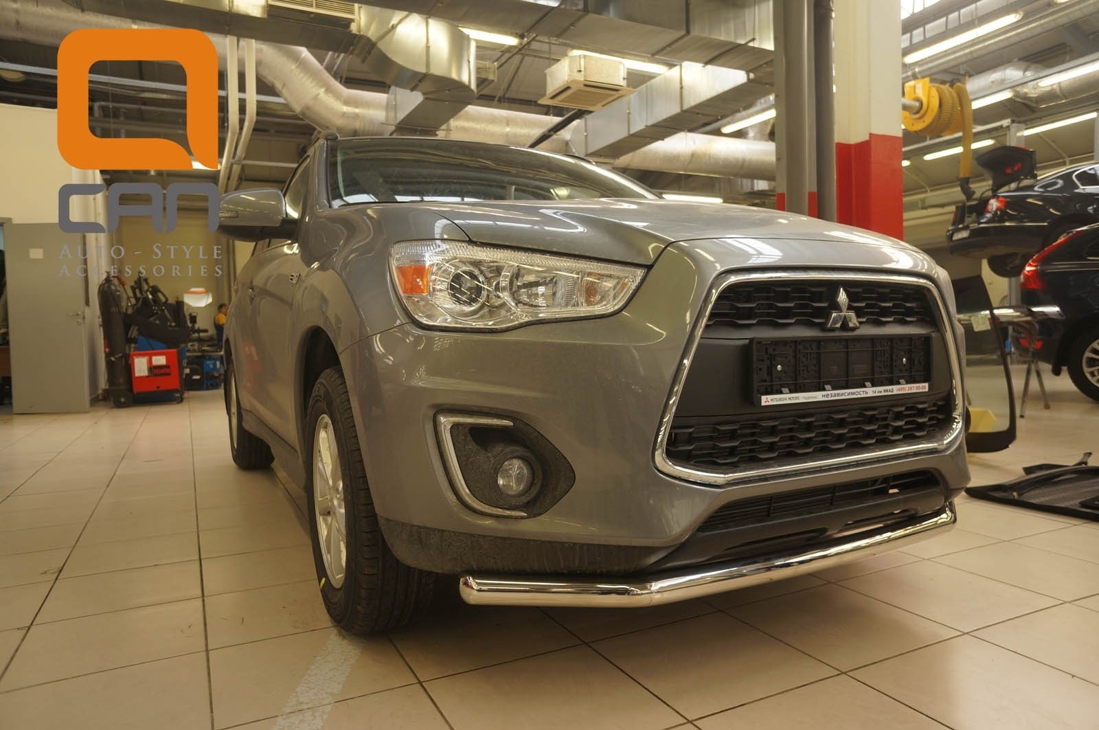 Can Otomotiv MIAS.33.6009 защита переднего бампера Mitsubishi ASX (2012-) (одинарная) d 60