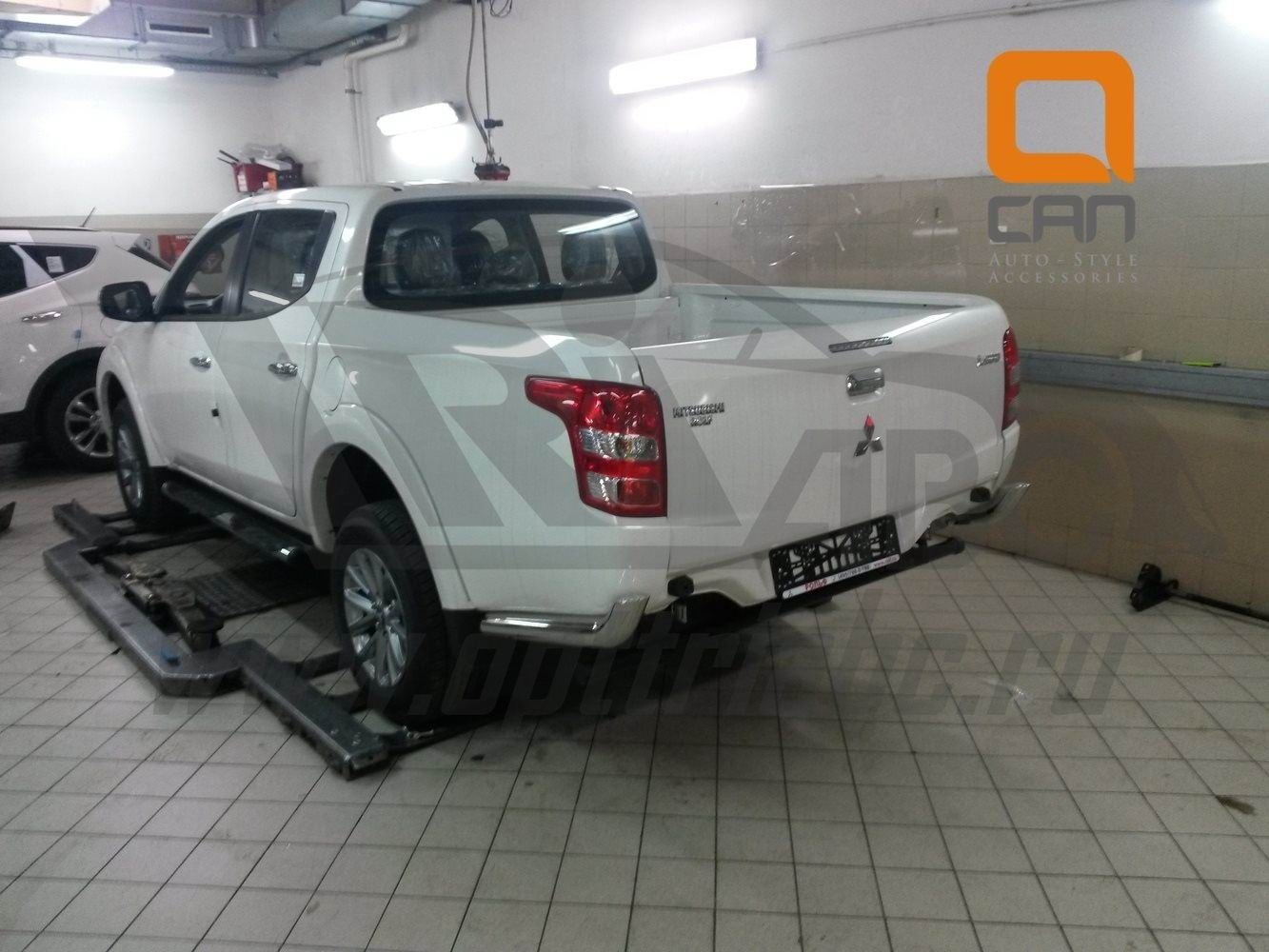 Can Otomotiv MIL2.53.1989 защита заднего бампера Mitsubishi L200 (2015-) (уголки) d76