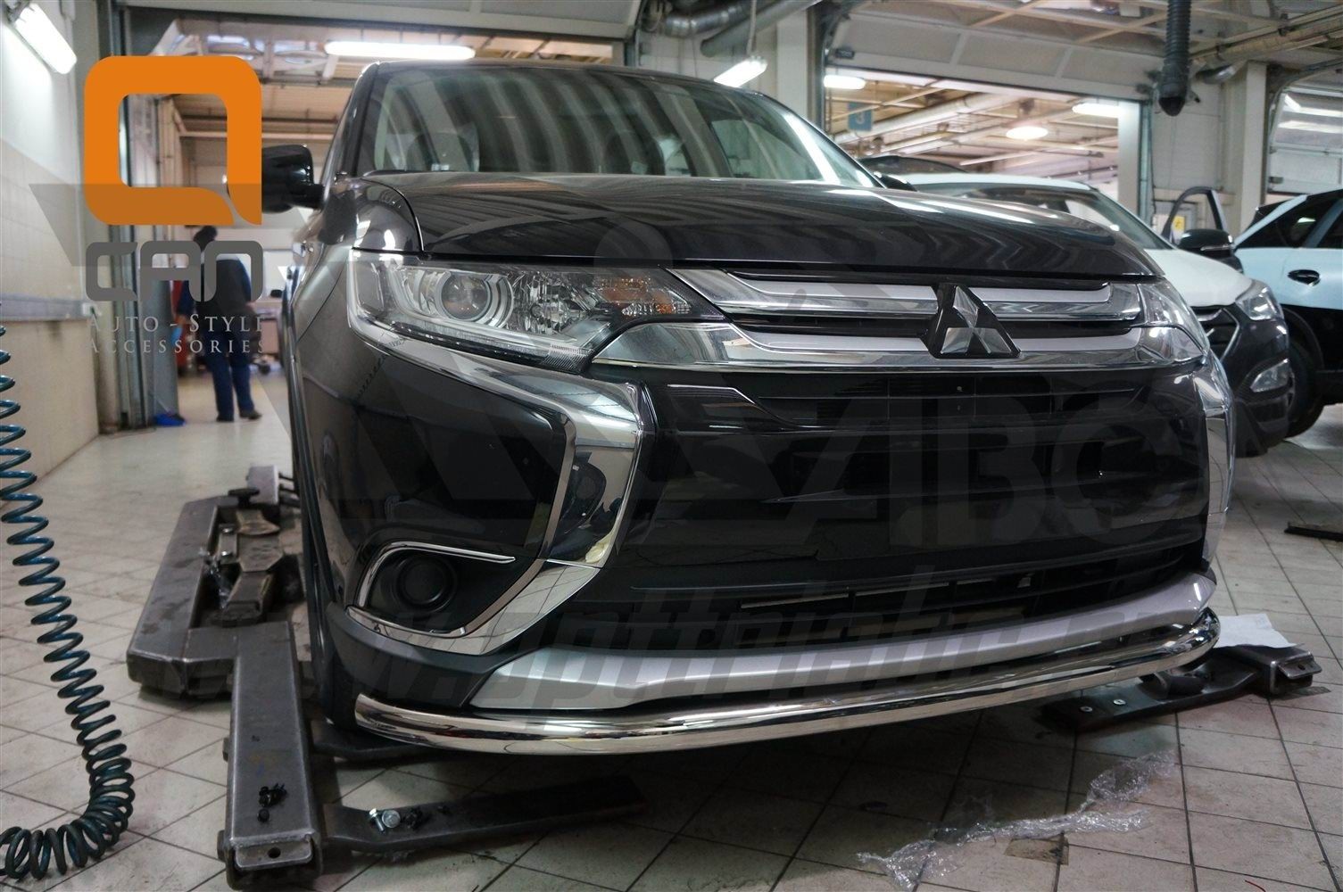 Can Otomotiv MIOL.33.2068 защита переднего бампера Mitsubishi Outlander (2015-) (одинарная) d 60