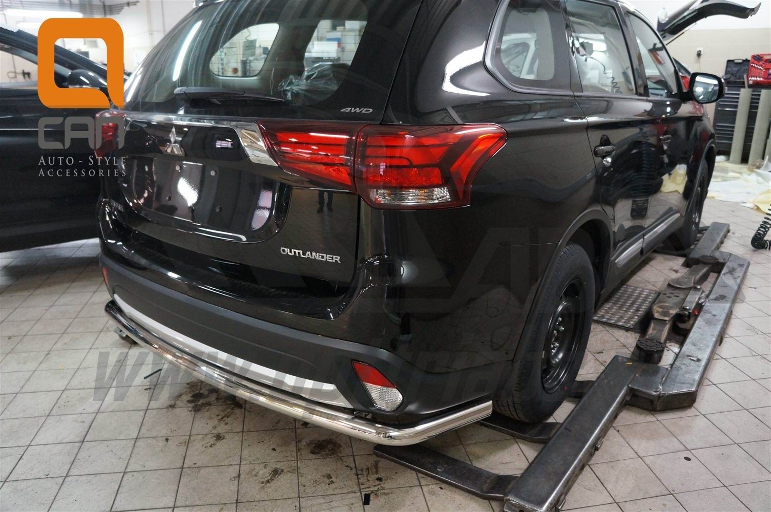 Can Otomotiv MIOL.55.2067 защита заднего бампера Mitsubishi Outlander (2015-) (одинарная) d 60