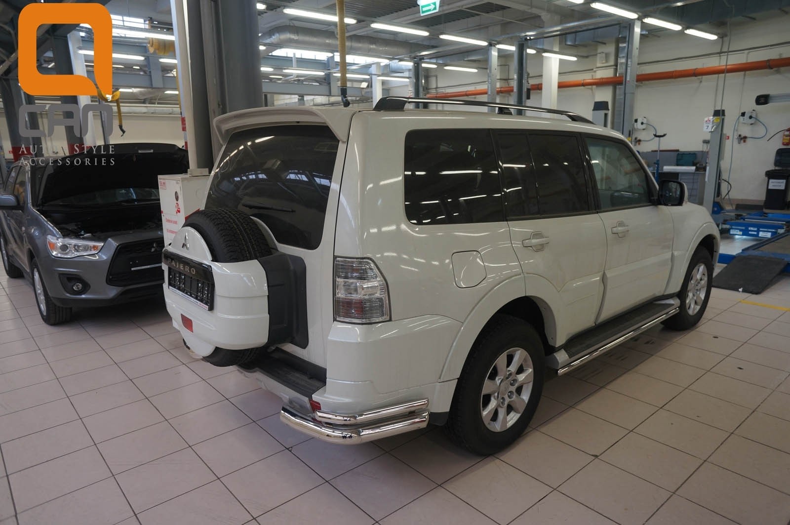 Can Otomotiv MIPA.53.1913 защита заднего бампера Mitsubishi Pajero IV (2011-2014/2014-) (уголки) d 76/42