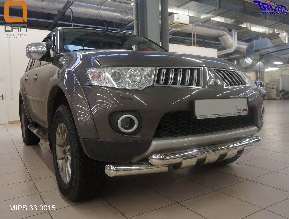 Can Otomotiv MIPS.33.0015 защита переднего бампера Mitsubishi L200 (2014- кроме комплектации Invite) Shark d 76/76