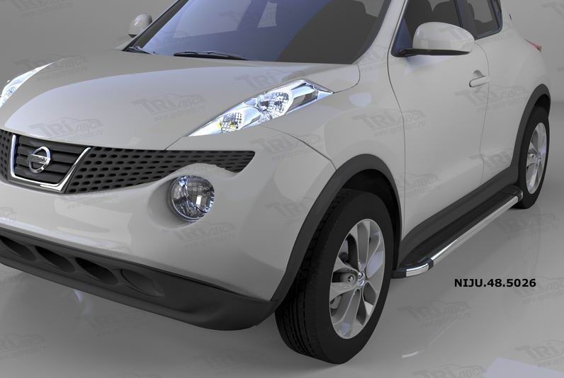 Can Otomotiv NIJU.53.5021 пороги алюминиевые (Corund Silver) Nissan Juke (2011-)