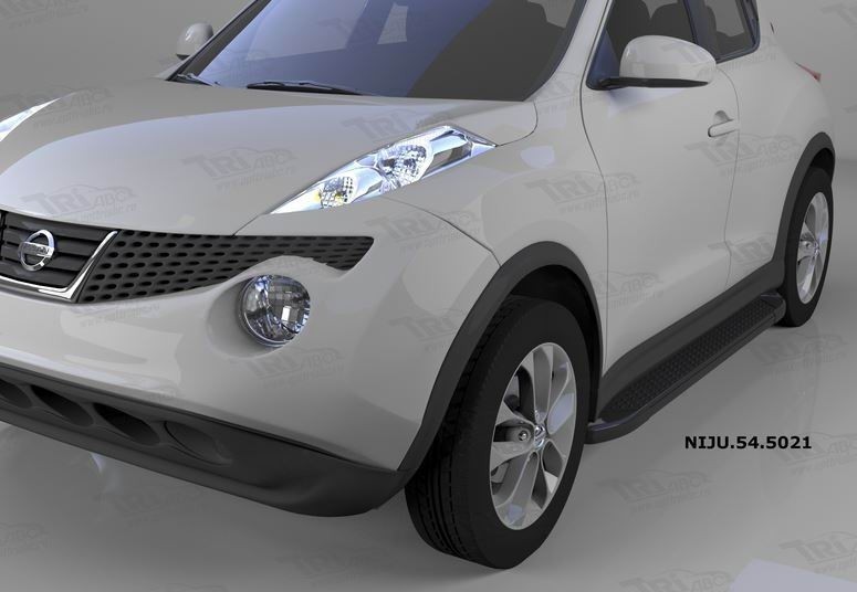 Can Otomotiv NIJU.54.5021 пороги алюминиевые (Sapphire Black) Nissan Juke (2011-)