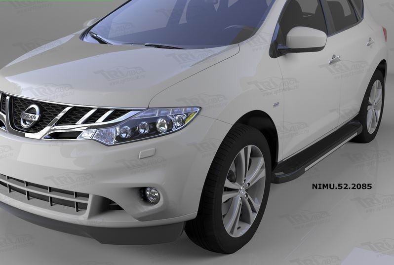 Can Otomotiv NIMU.52.2085 пороги алюминиевые (Onyx) Nissan Murano (2008-2015)