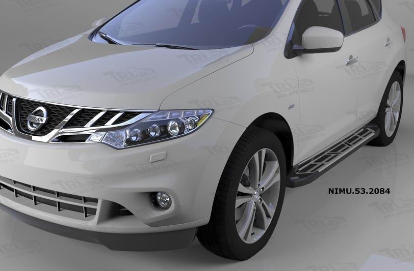 Can Otomotiv NIMU.53.2084 пороги алюминиевые (Corund Silver) Nissan Murano (2008-2015)