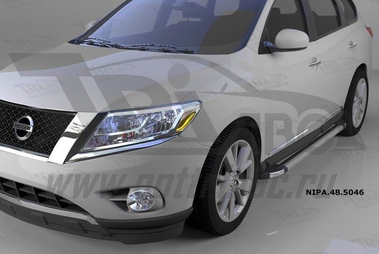 Can Otomotiv NIPA.48.5046 пороги алюминиевые (Brillant) Nissan Pathfinder (2014-) (серебр)