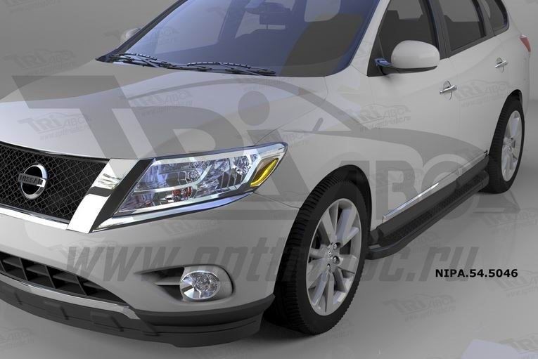 Can Otomotiv NIPA.54.5046 пороги алюминиевые (Sapphire Black) Nissan Pathfinder (2014-)