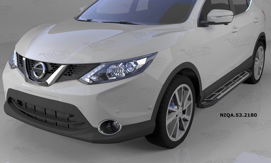 Can Otomotiv NIQA.53.2180 пороги алюминиевые (Corund Silver) Nissan Qashqai (2014-)