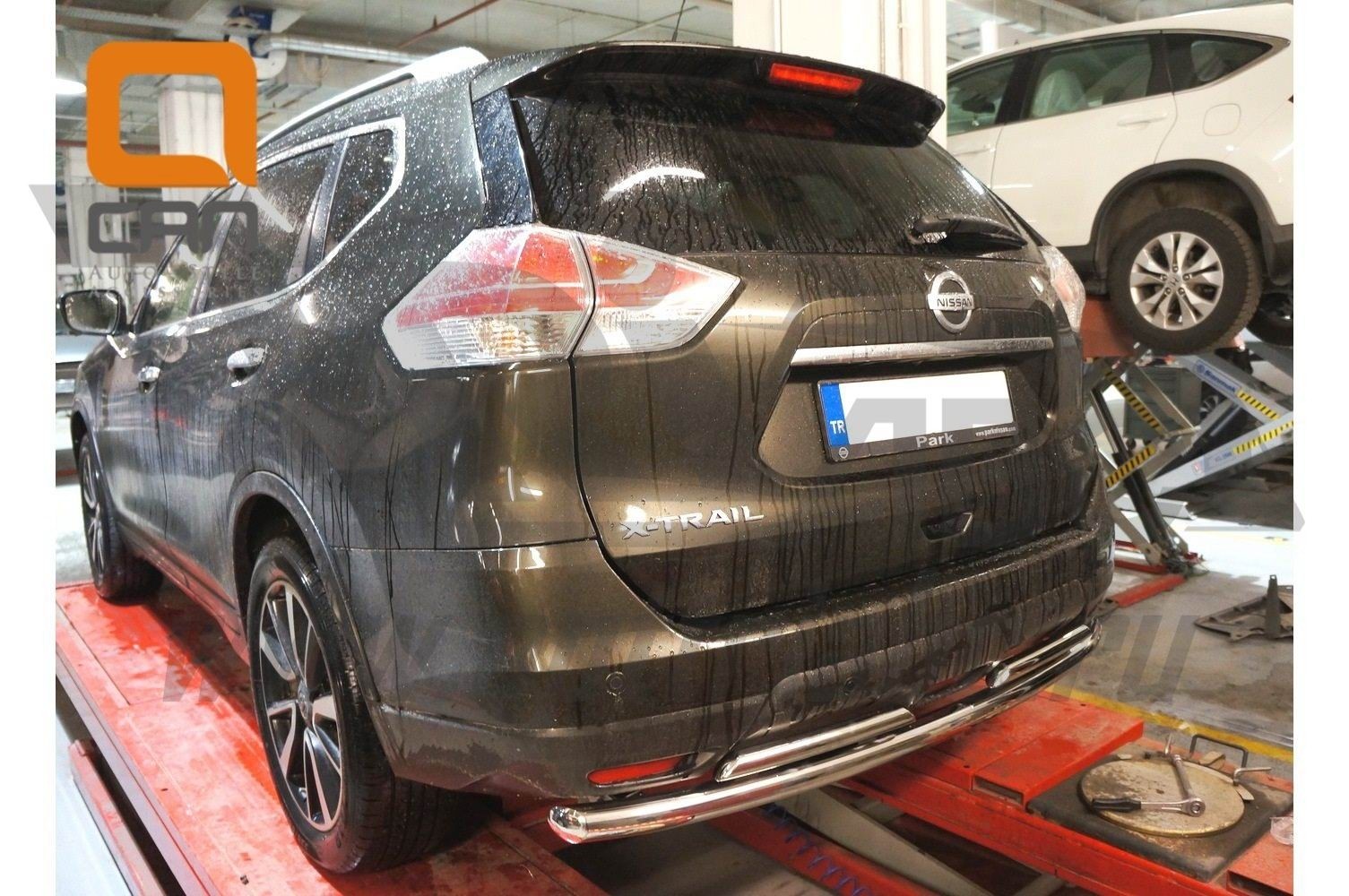 Can Otomotiv NIXT.57.2167 защита заднего бампера Nissan X-Trail (2014-) (двойная) d 60/42