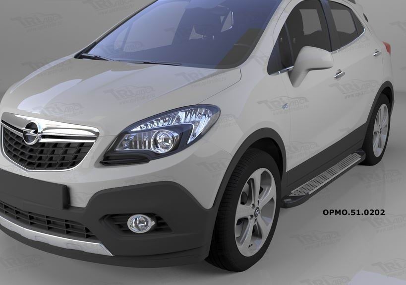 Can Otomotiv OPMO.51.0202 пороги алюминиевые (Sapphire Silver) Opel Mokka (2012-)