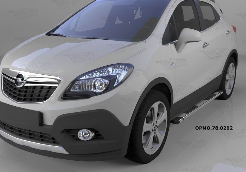 Can Otomotiv OPMO.78.0202 пороги алюминиевые (Emerald silver ) Opel Mokka (2012-)