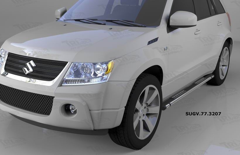 Can Otomotiv SUGV.77.3207 пороги алюминиевые (Emerald Black) Suzuki Grand Vitara (2006-2010-)