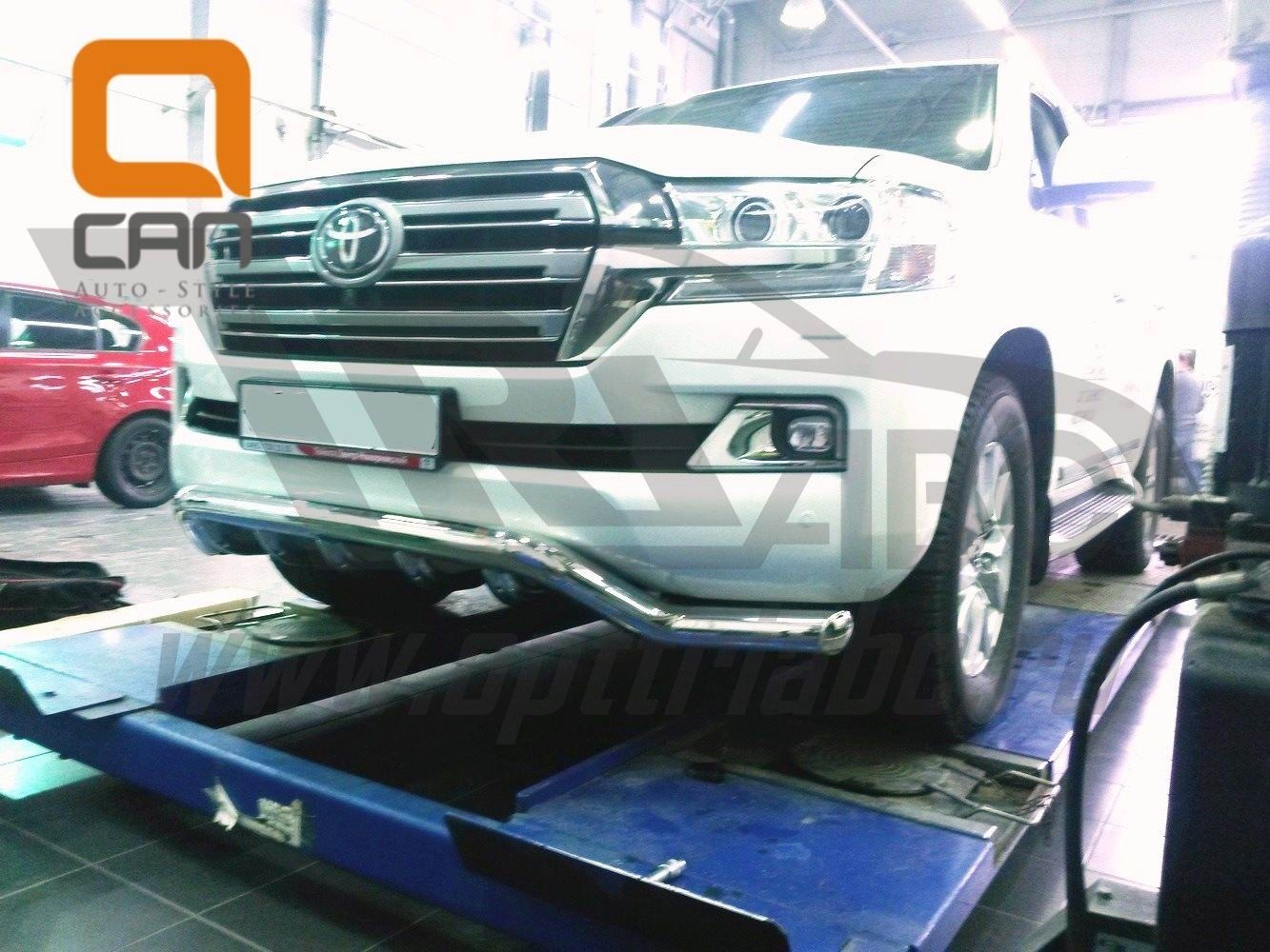 Can Otomotiv TOC2.33.3382 защита переднего бампера Toyota Land Cruiser 200 (2015-)(кроме Executive) (волна) d76/60