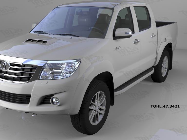 Can Otomotiv TOHL.47.3421 пороги алюминиевые (Alyans) Toyota HiLux (2012-2015)