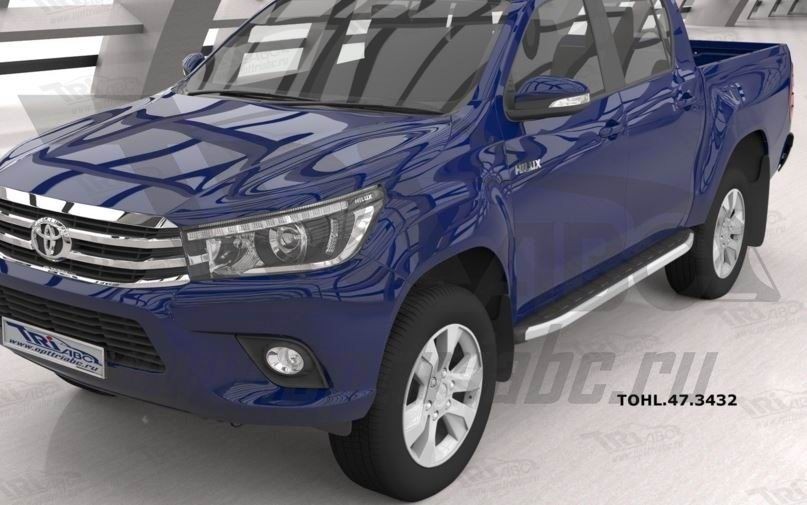 Can Otomotiv TOHL.47.3432 пороги алюминиевые (Alyans) Toyota HiLux (2015-)