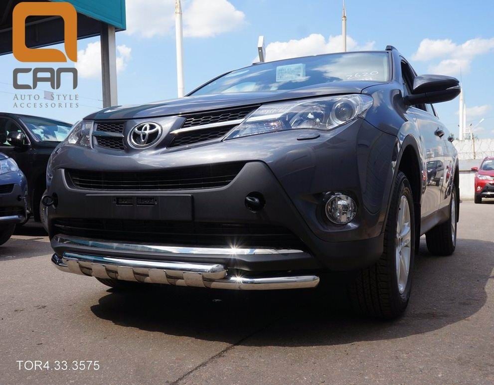 Can Otomotiv TOR4.33.3575 защита переднего бампера Toyota RAV4 (2013-2015) (Shark) d 60/60