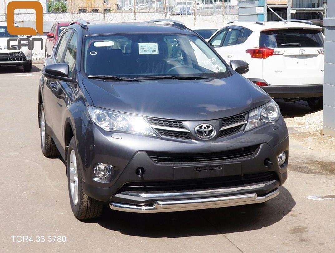 Can Otomotiv TOR4.33.3780 защита переднего бампера Toyota RAV4 (2013-2015) (двойная) d 60/60