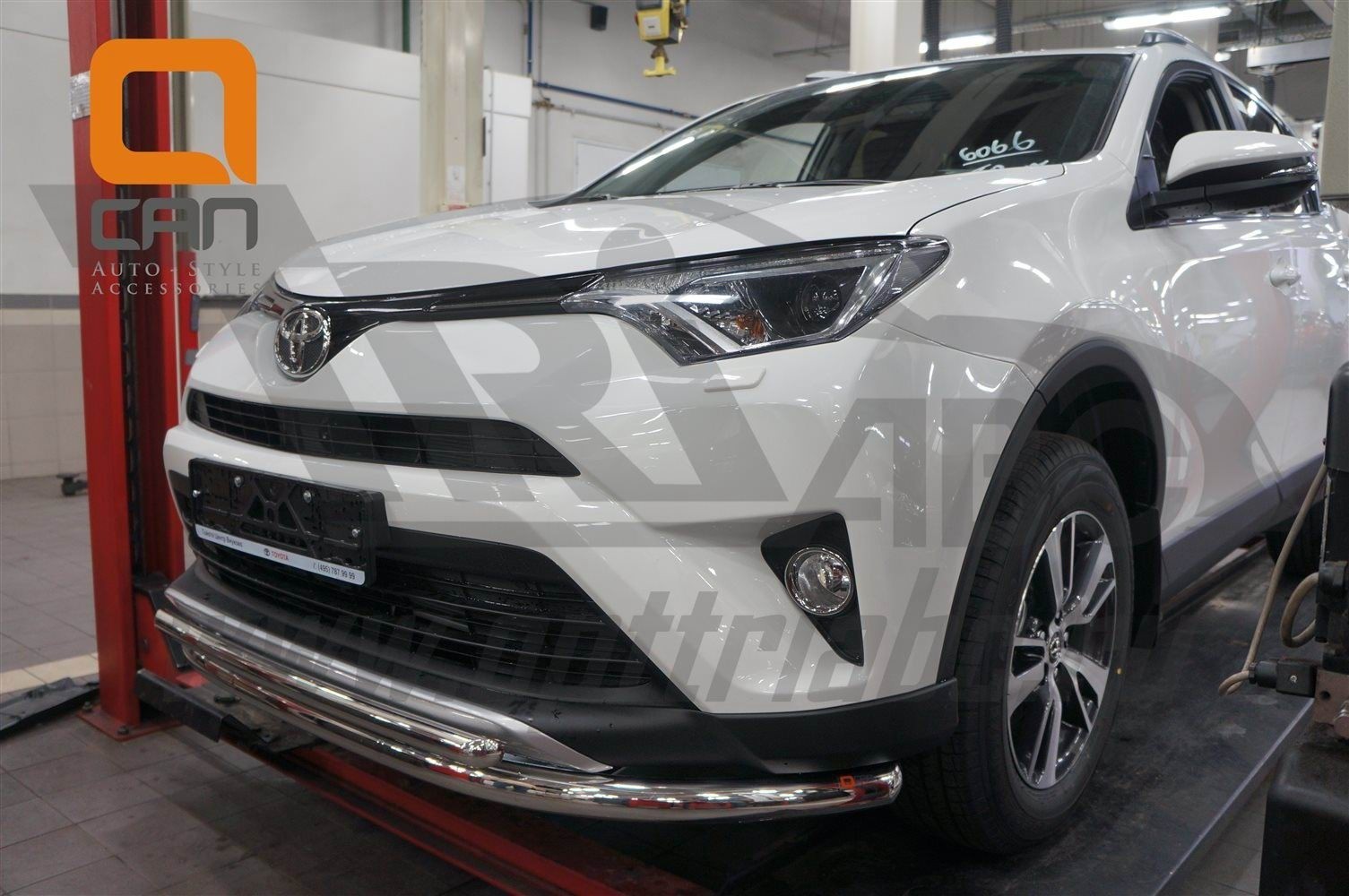 Can Otomotiv TOR4.33.3782 защита переднего бампера Toyota RAV4 (2016-) (двойная) d60/42