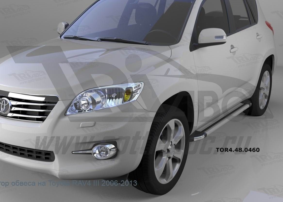 Can Otomotiv TOR4.48.0460 пороги алюминиевые (Brillant) Toyota RAV4 (короткая база) (2006-2013) (серебр)