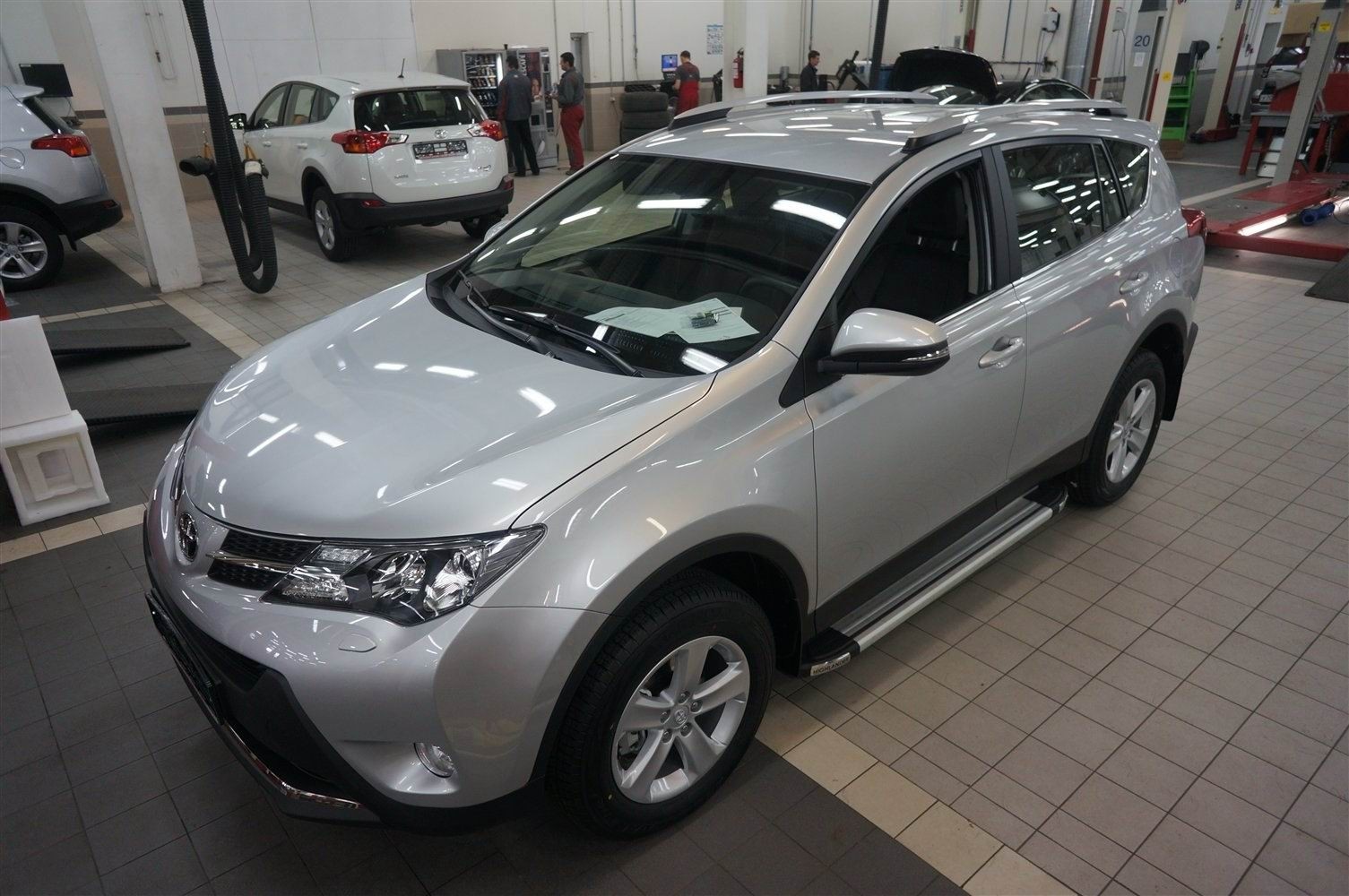 Can Otomotiv TOR4.48.0470 пороги алюминиевые (Brillant) Toyota RAV4 (2013-/ 2015-) (серебр) силовой крепеж