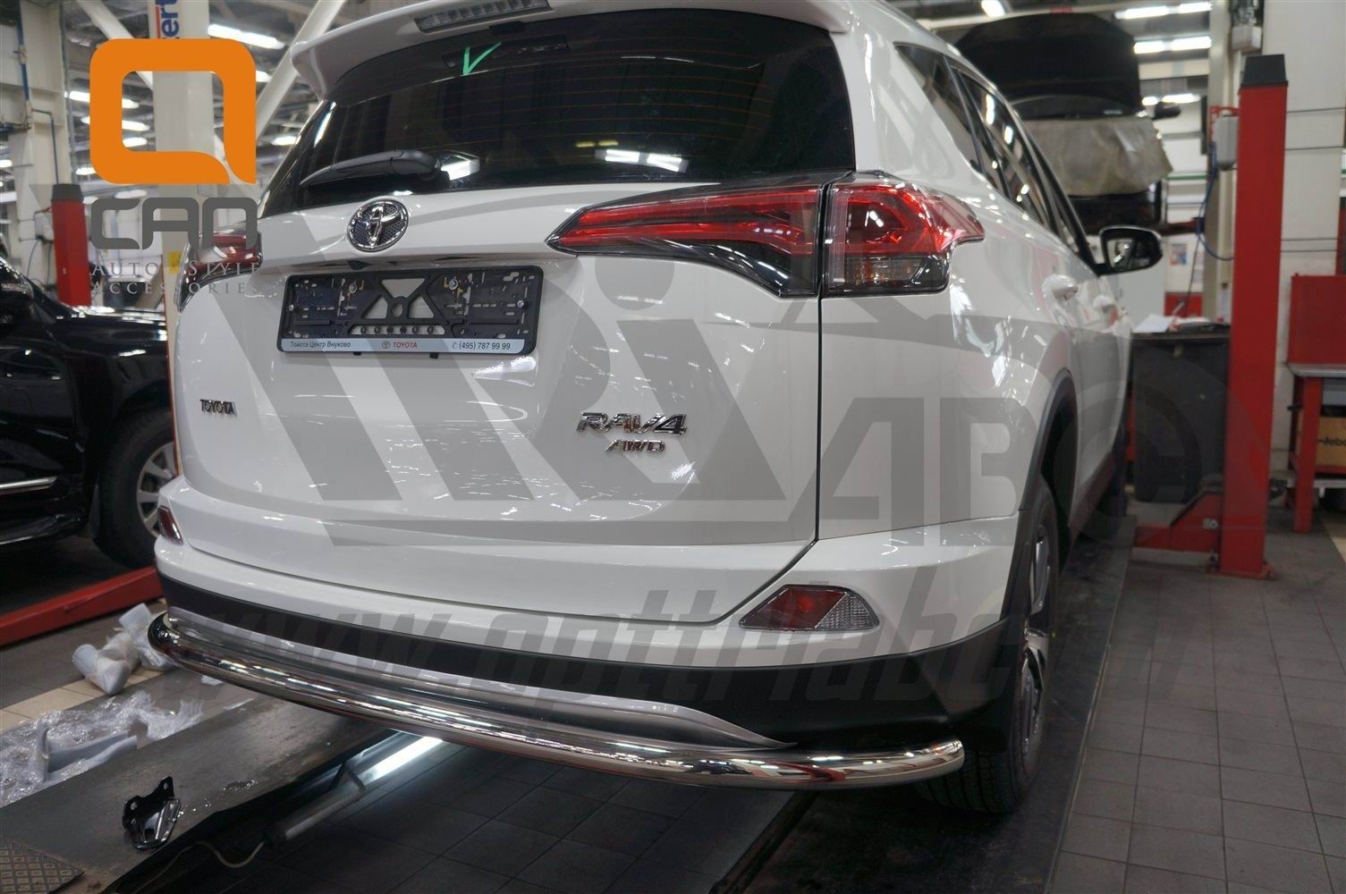 Can Otomotiv TOR4.55.3573 защита заднего бампера Toyota RAV4 (2016-) (одинарная) d60
