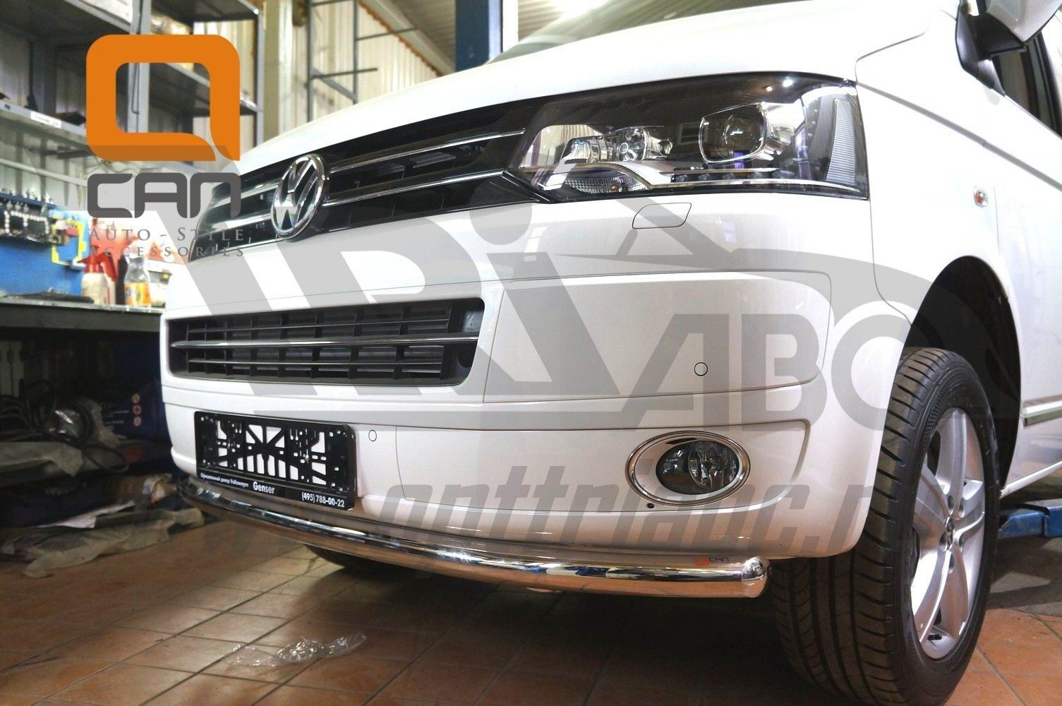 Can Otomotiv VWT5.33.3770 защита переднего бампера Volkswagen T5 (2012-) /T6 (2015-)  (одинарная) d 60