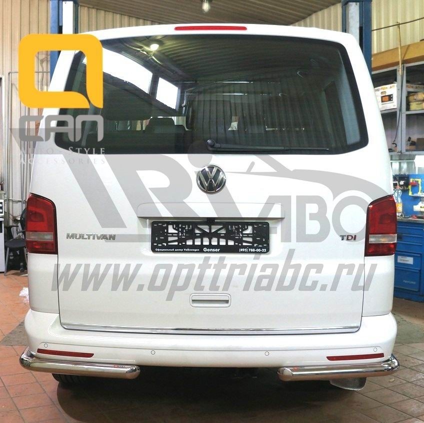 Can Otomotiv VWT5.53.3829 защита заднего бампера Volkswagen T5 /T6 (2012-) (уголки) d 60