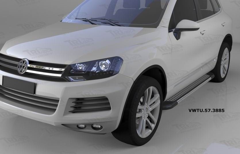 Can Otomotiv VWTU.57.3885 пороги алюминиевые (Topaz) Volkswagen Touareg (Туарег) (2004-)