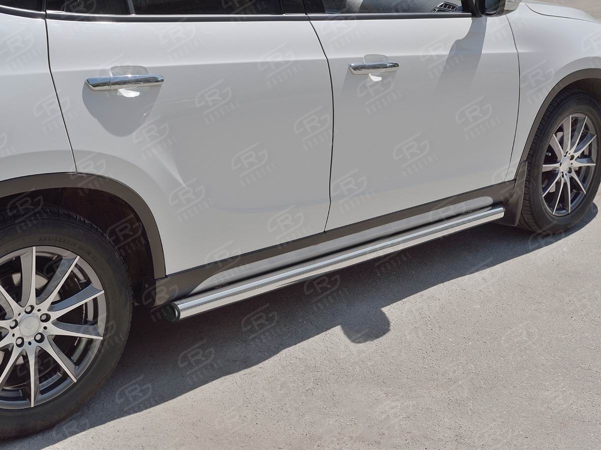 Руссталь BV5T-0027022 пороги труба d63 (вариант 2) на Brilliance V5 2014-