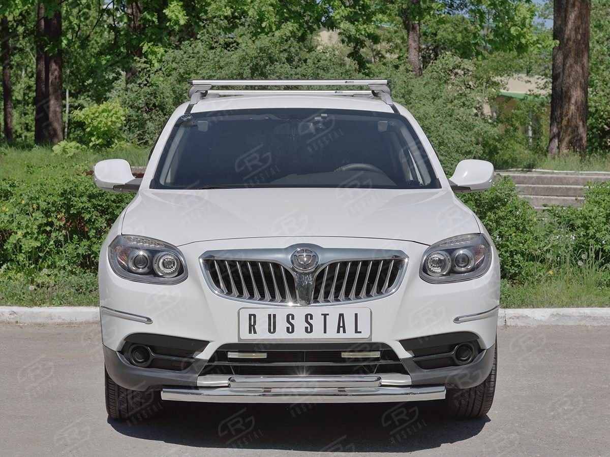 Руссталь BV5Z-002700 защита переднего бампера d63 секции-d42 дуга на Brilliance V5 2014-