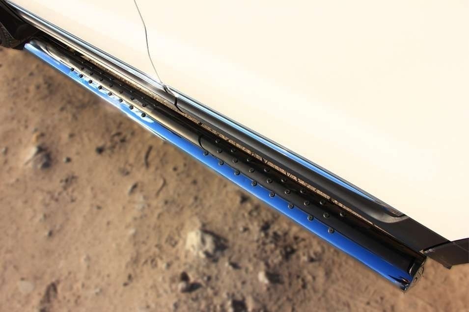 Руссталь FEO-001314 пороги труба d120x60 с проступью на Ford Explorer 2012-2016