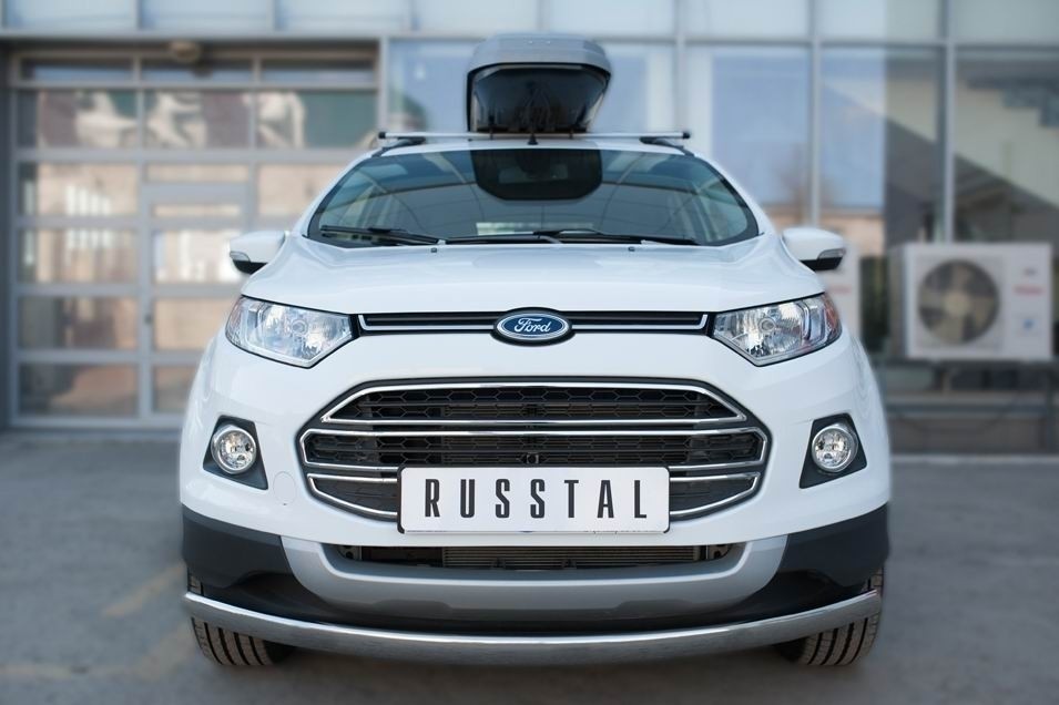 Руссталь FEZ-002055 защита переднего бампера d75х42 (дуга) на Ford Ecosport 2014-