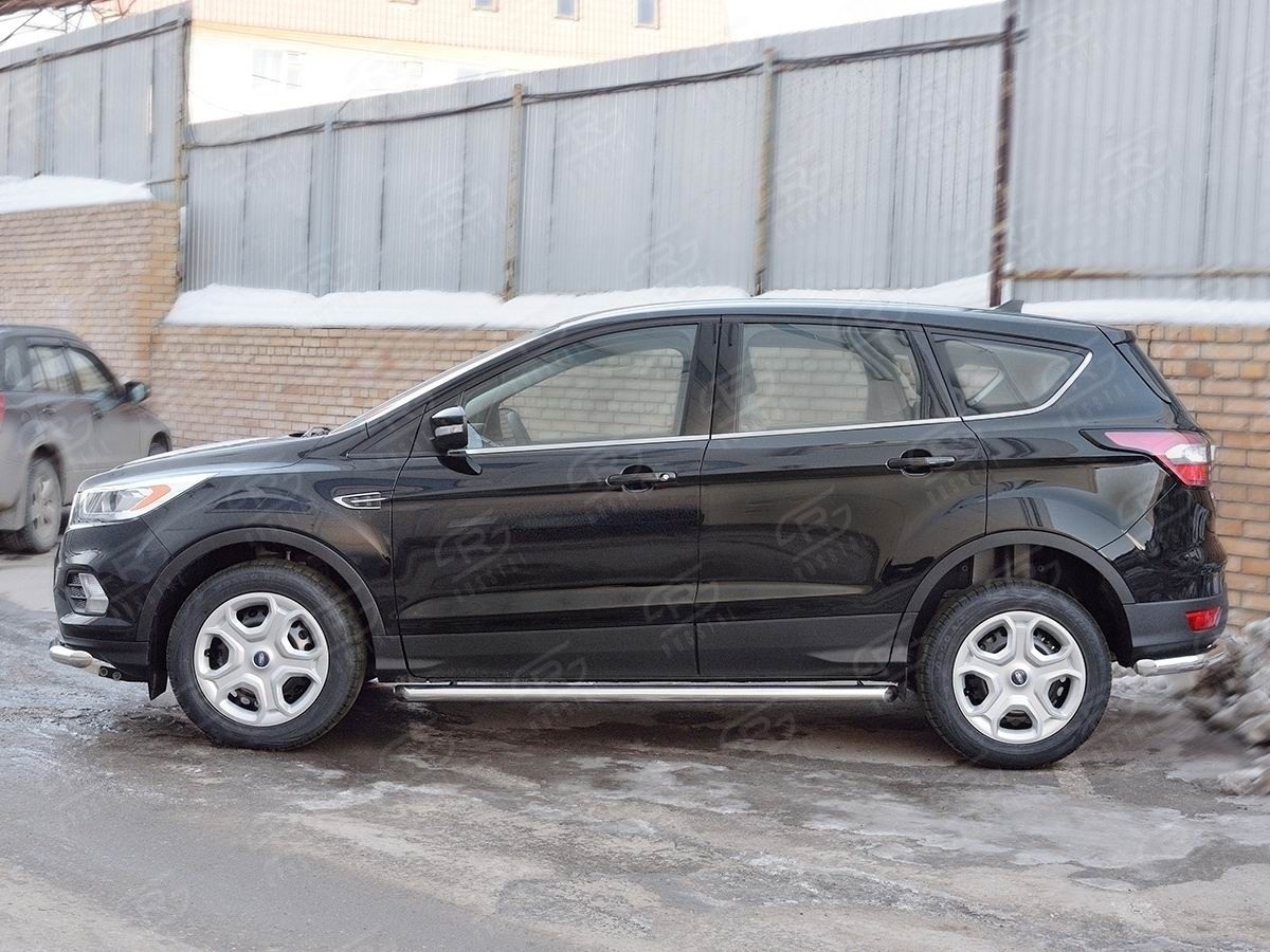 Руссталь FGT-0026011 пороги труба d63 (со скошенными торцами) на Ford Kuga 2016-