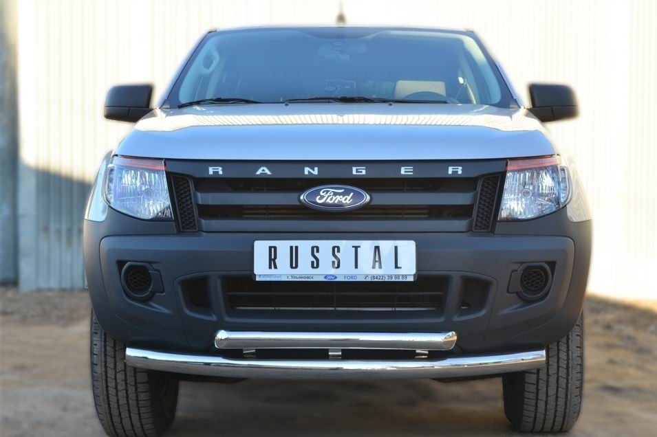 Руссталь FRZ-001296 защита переднего бампера d76/63 (дуга) на Ford Ranger 2011-