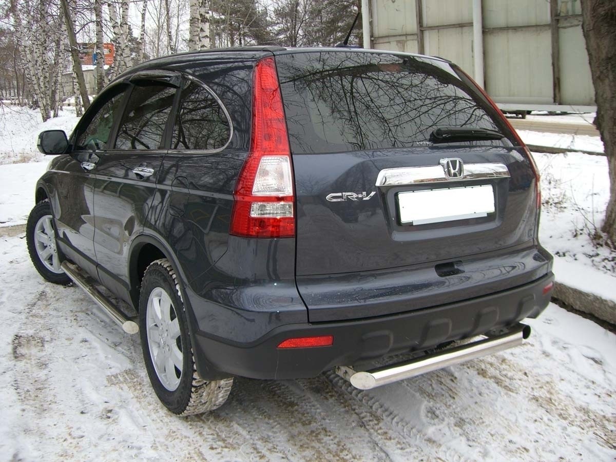 Руссталь HCZ-000194 защита заднего бампера d63 на Honda CR-V дв. 2,0 2006-2009