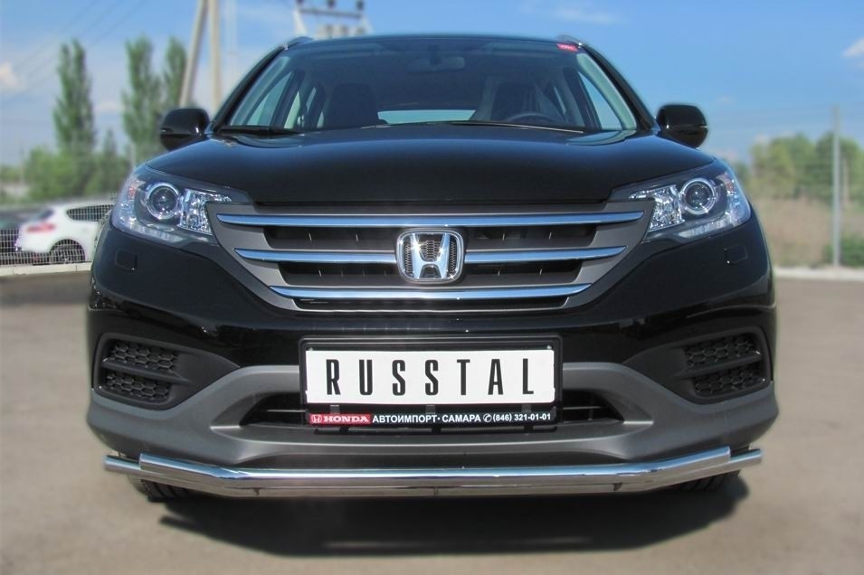 Руссталь HVZ-001335 защита переднего бампера d42_ 42 (секции) на Honda CR-V дв. 2.0 2013-