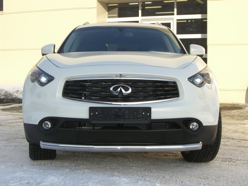 Руссталь IFZ-000284 защита переднего бампера d63 на Infiniti FX 35-50 2009-2012