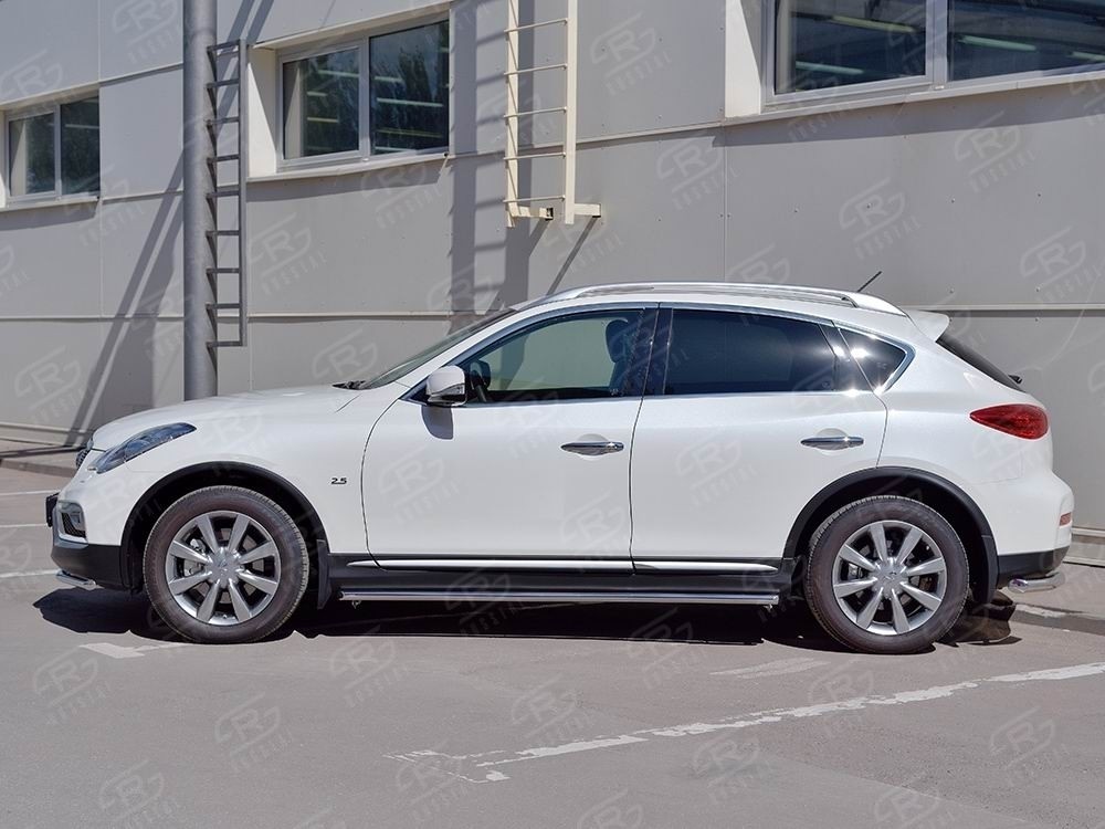 Руссталь IQX5T-002354 пороги труба d42 секция на Infiniti QX50 2016