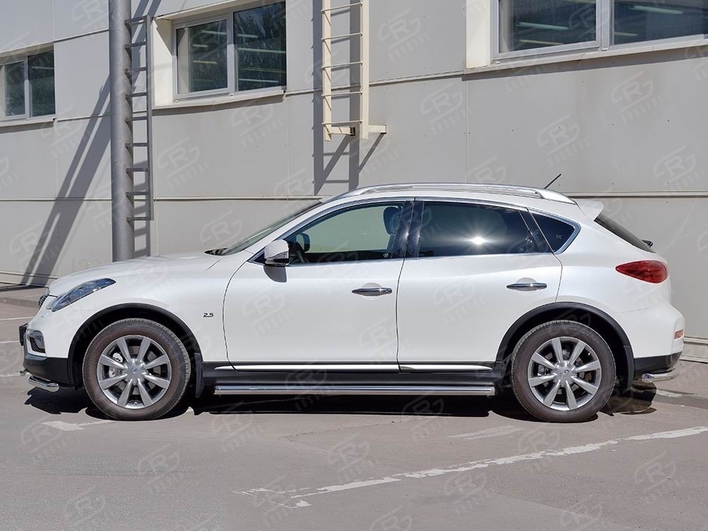 Руссталь IQX5T-002355 пороги труба d63 секция на Infiniti QX50 2016