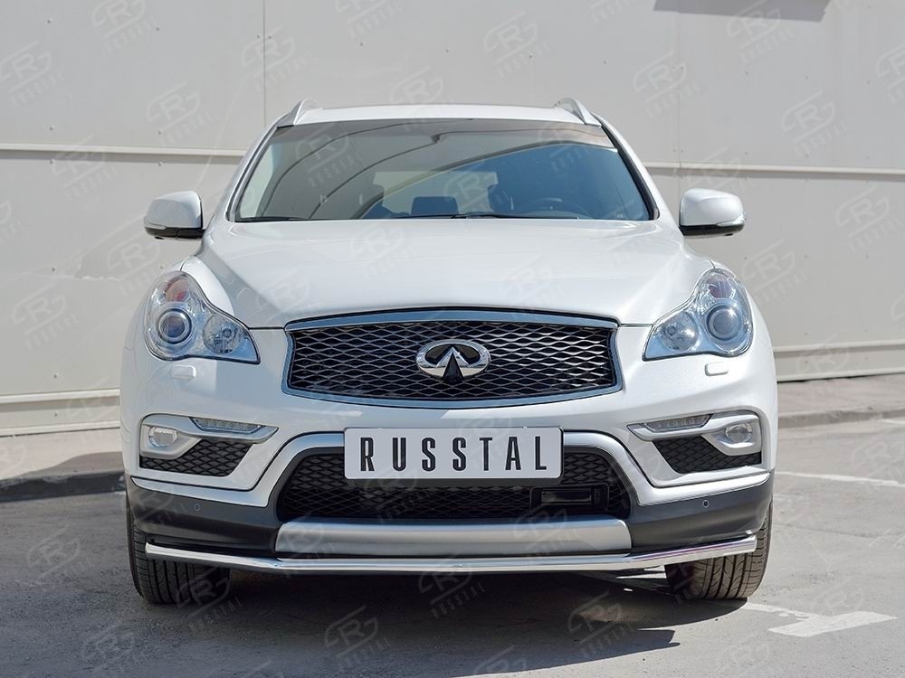 Руссталь IQX5Z-002351 защита переднего бампера d42 секция на Infiniti QX50 2016