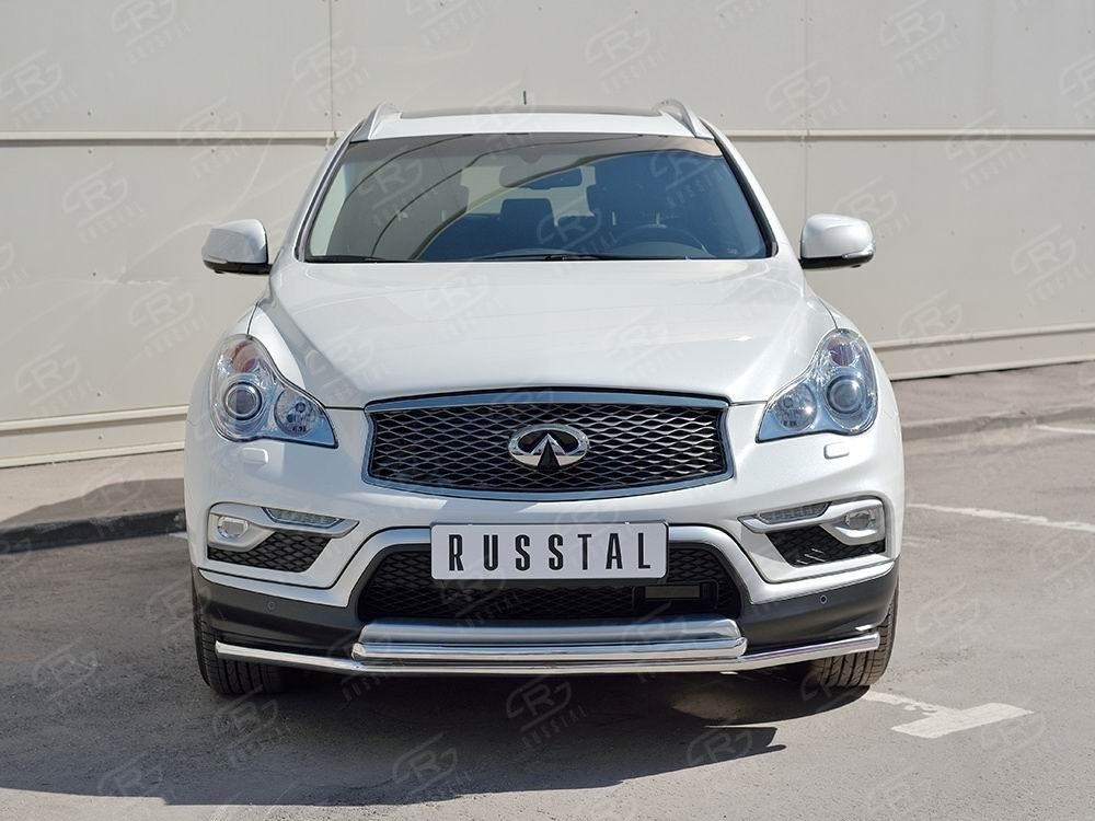 Руссталь IQX5Z-002353 защита переднего бампера d42 секция-d42 дуга на Infiniti QX50 2016