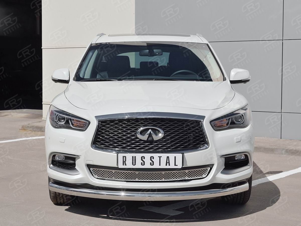 Руссталь IQXZ-002678 защита переднего бампера d76 дуга на Infiniti QX60 2016-