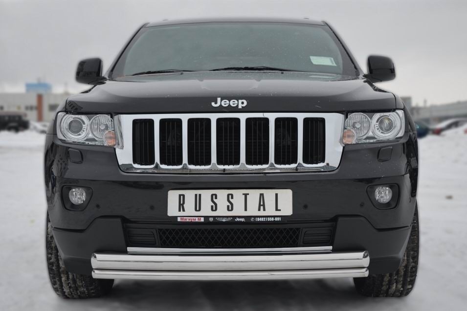 Руссталь JGZ-001192 защита переднего бампера d76/42 (дуга) на Jeep Grand Cherokee 2012