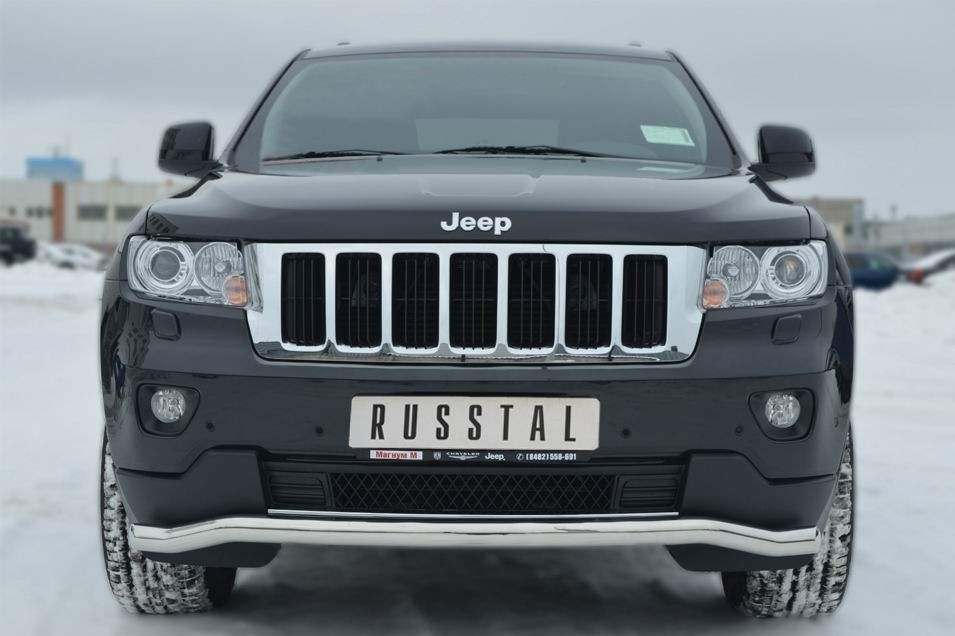 Руссталь JGZ-001194 защита переднего бампера d63 волна (секции) на Jeep Grand Cherokee 2012