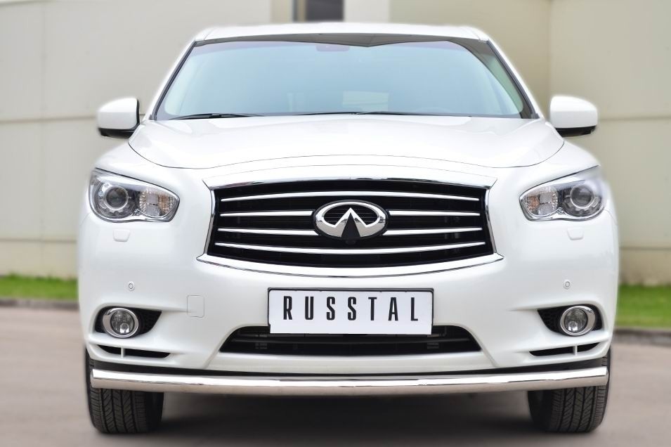 Руссталь JXZ-001455 защита переднего бампера d63 (секции) на Infiniti JX35 2013-