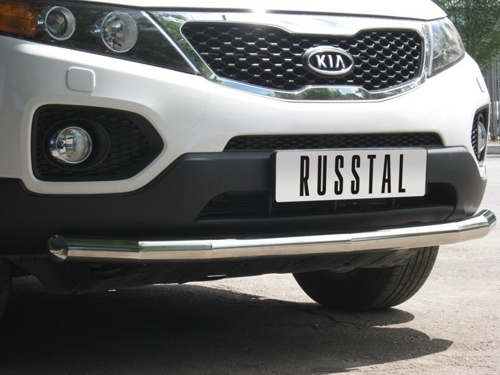 Руссталь KNZ-000002 защита переднего бампера d63 на KIA Sorento 2009-2011